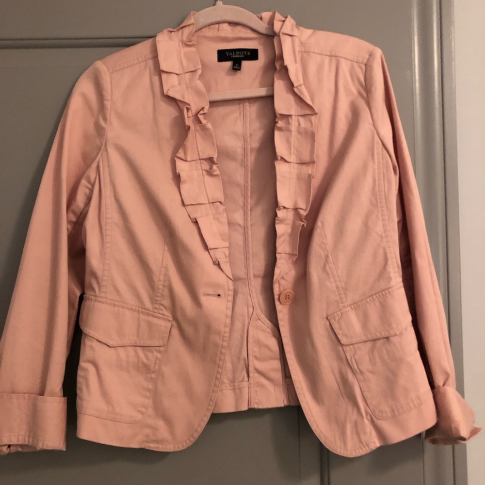 Blush pink blazer